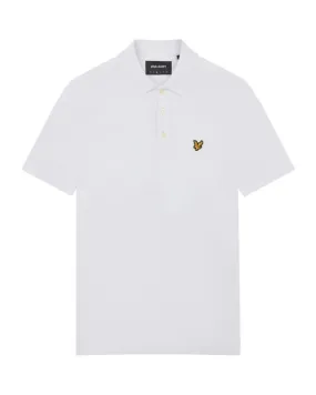 POLO Uomo LYLE & SCOTT 1874 SP400VOGX PLAIN SHIRT 626 WHITE