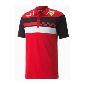 PUMA - FERRARI RACE SDS POLO - RED/BLACK/WHITE - UOMO - 533742 - 02