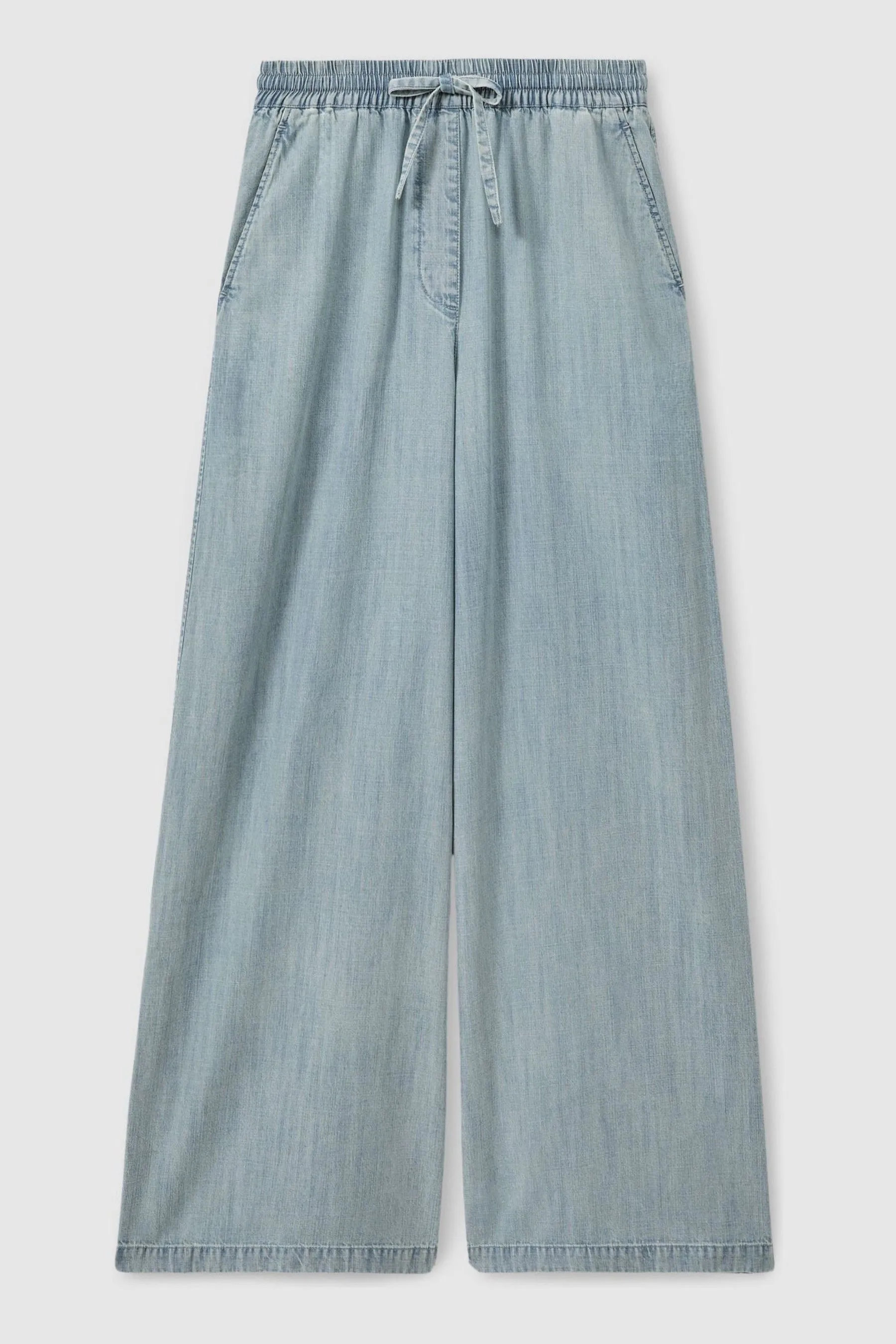 Reiss Carter - Denim look Pantaloni con fondo ampio    