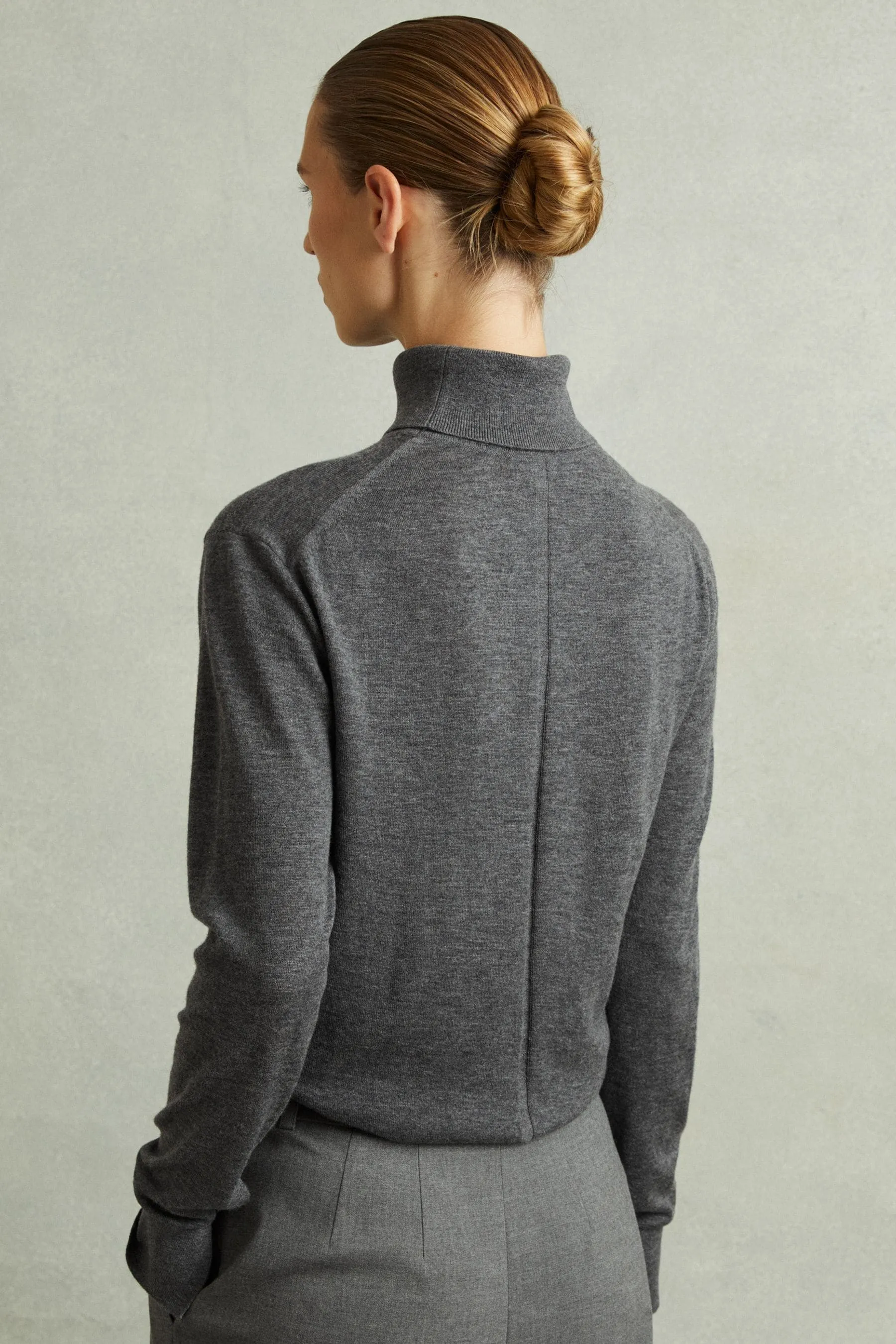 Reiss Macy Merino Wool Roll Neck Jumper    