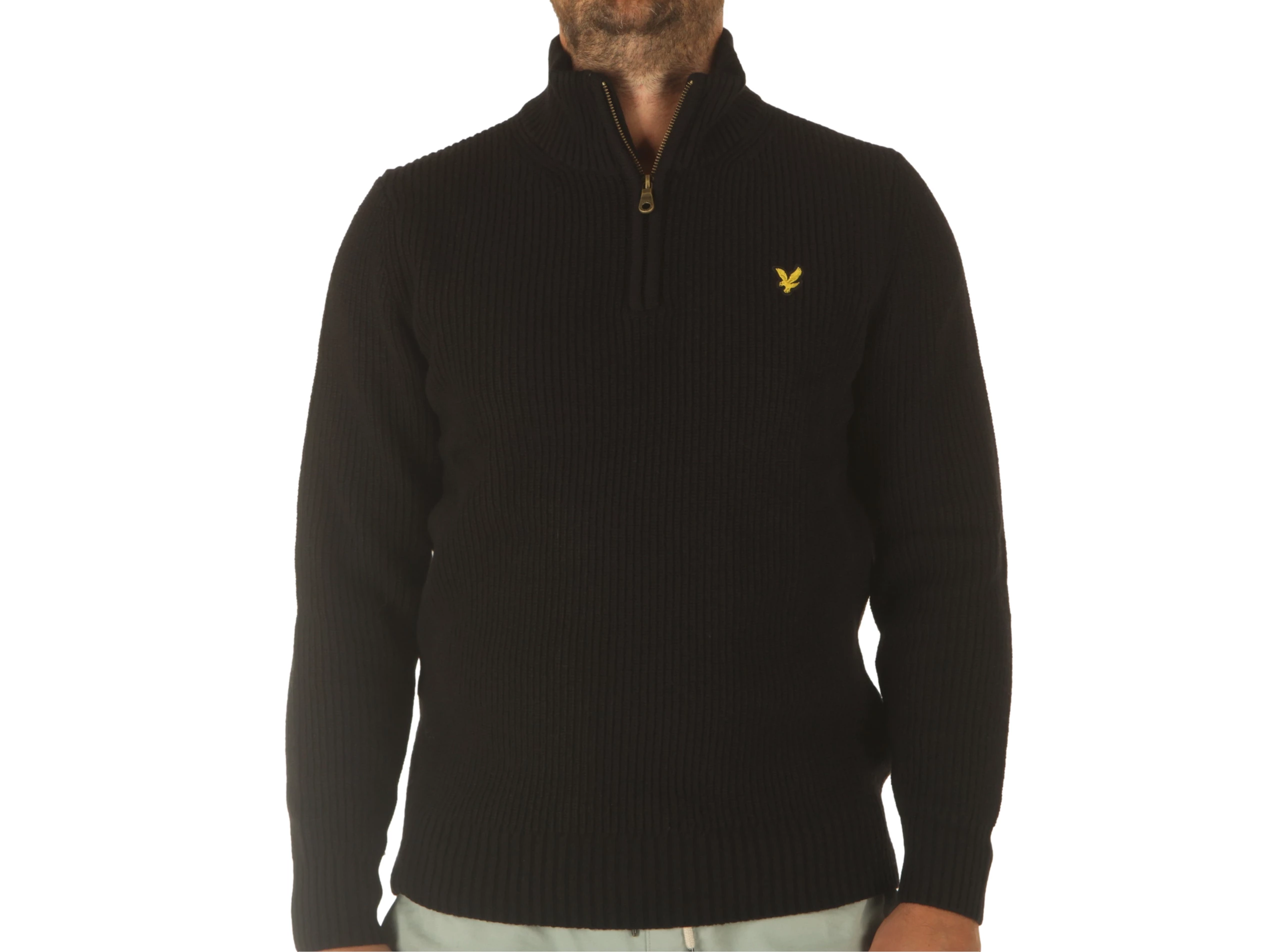 Ribbed Quarter Zip Jumper