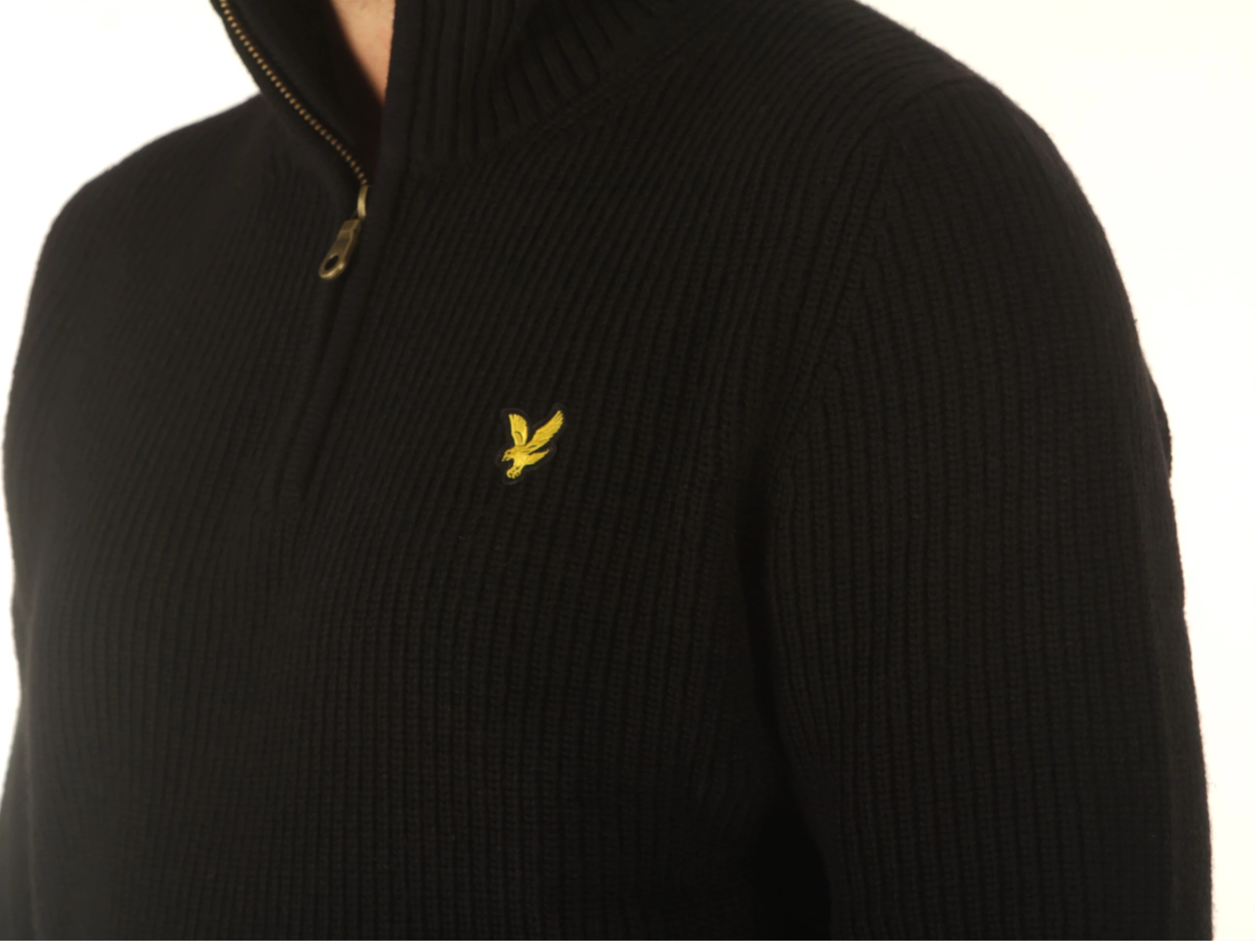 Ribbed Quarter Zip Jumper