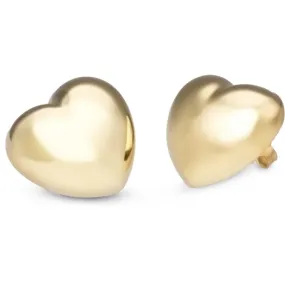 SARNIORO Orecchini a forma di cuore in argento 925 gold