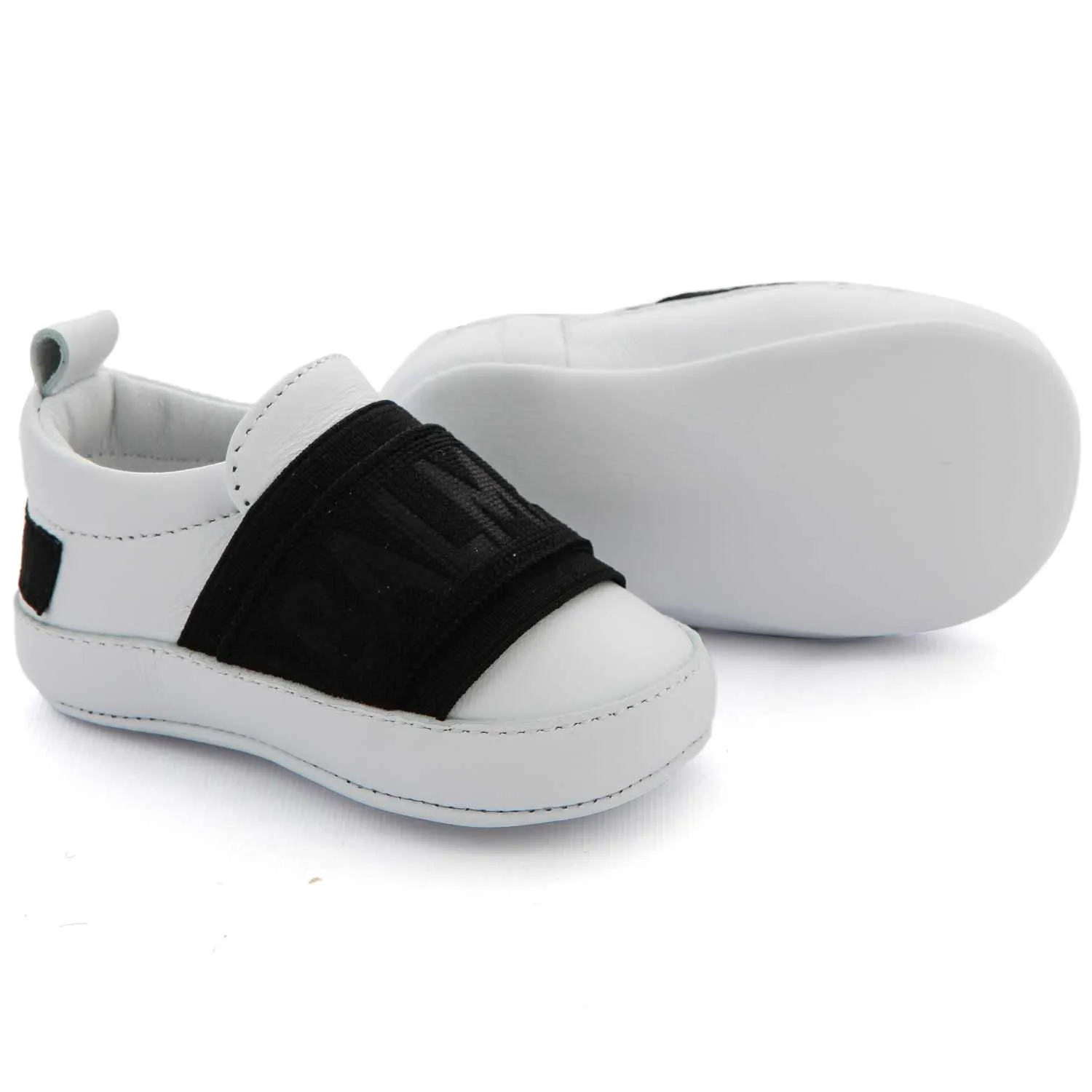 Scarpina Sneaker Baby Unisex Bianca E Nera