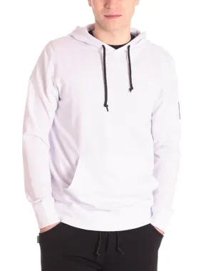 Shoe Uomo Felpa Pullover con Cappuccio S23CARL0105-WHITE Bianco