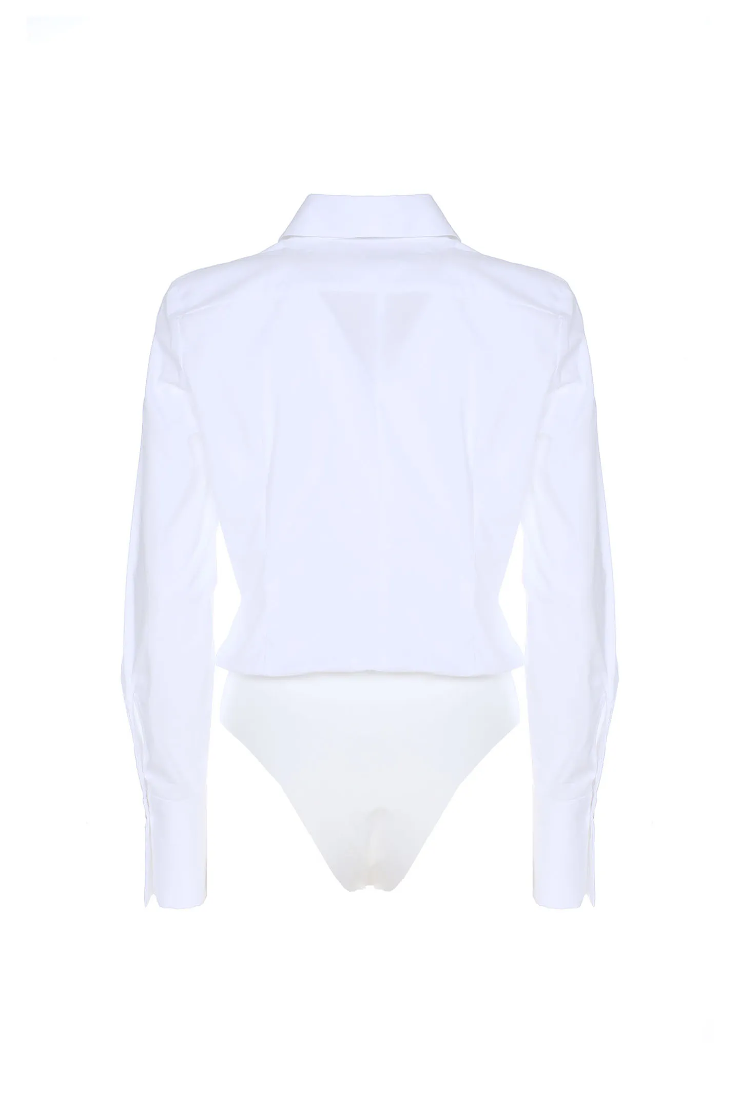 SLIM POPLIN BODYSUIT SHIRT