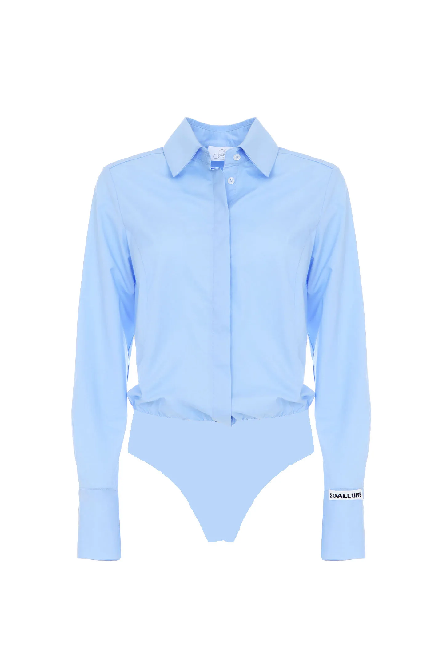 SLIM POPLIN BODYSUIT SHIRT