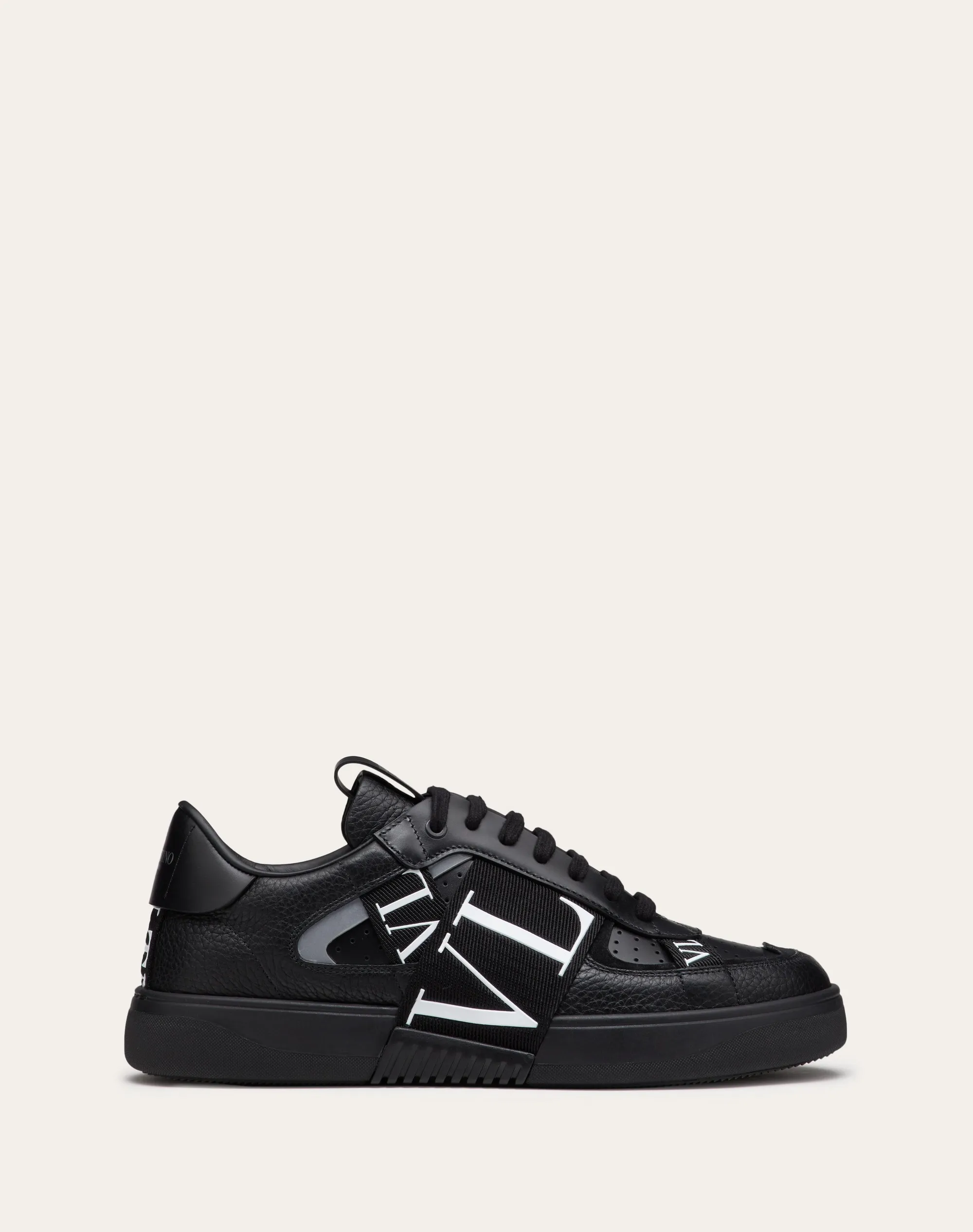 SNEAKER LOW-TOP VL7N IN VITELLO E NASTRI