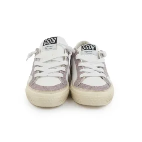 Sneaker May Glitter Bianca E Rosa Bambina Jr