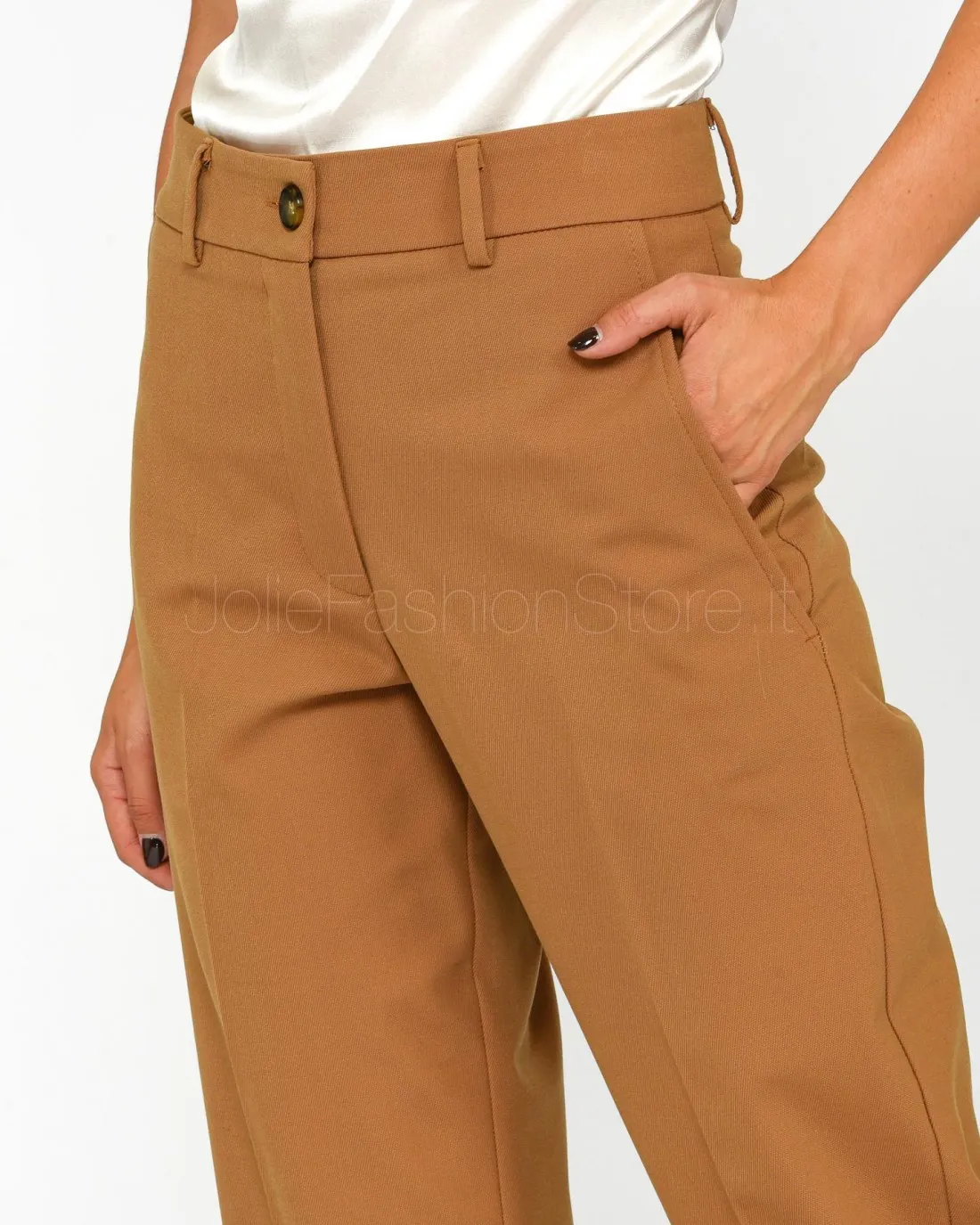 ---------------  ---------------  ---------------  ---------------  --------------Solo Tre Cigarette Pants Camel------