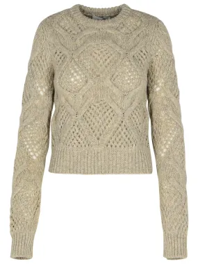 Sportmax Narvel Grey Wool Blend Sweater