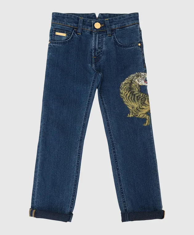 Stefano Ricci Jeans stampati per bambini YFT9402060B26BL