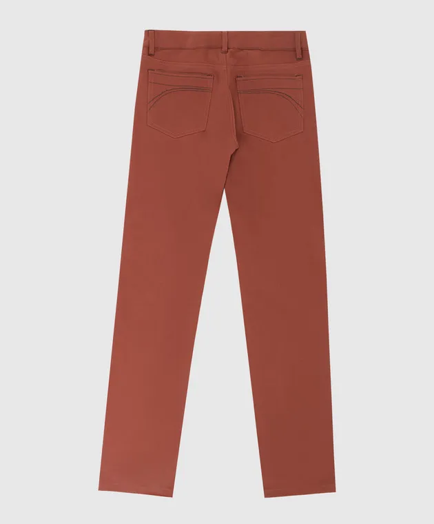 Stefano Ricci Jeans terracotta per bambini YUT7400020GF0004