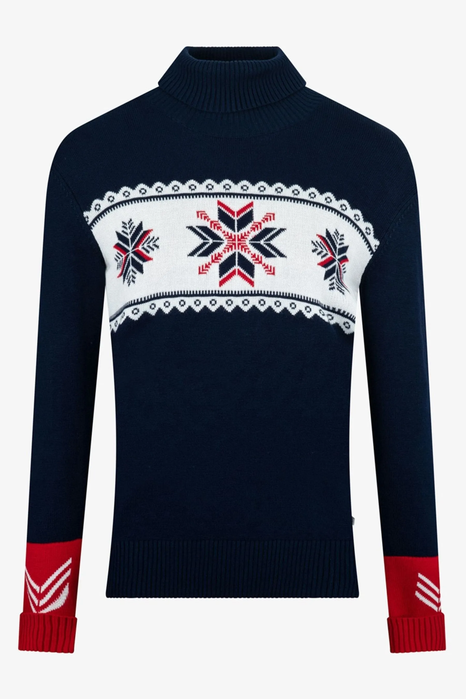 The Little Tailor Snowflake Slim Fit Christmas Black Jumper    