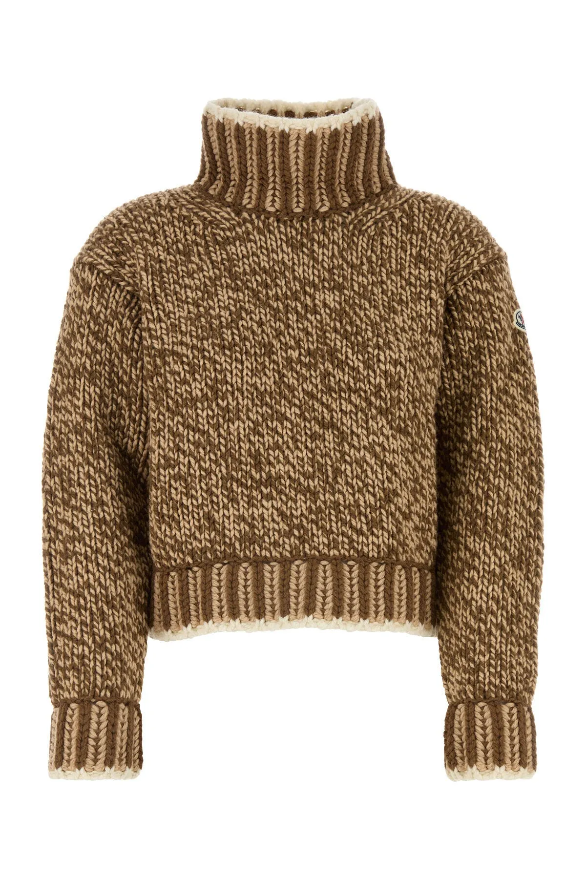 Two-tone wool blend sweater    