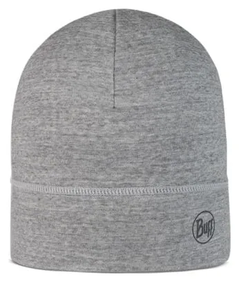 Unisex Buff Merino Lightweight Beanie Grey