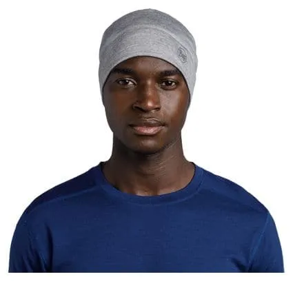 Unisex Buff Merino Lightweight Beanie Grey