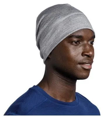 Unisex Buff Merino Lightweight Beanie Grey