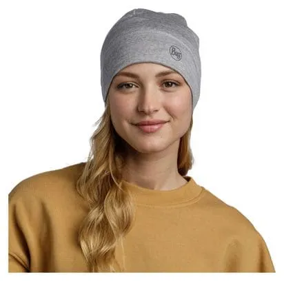 Unisex Buff Merino Lightweight Beanie Grey