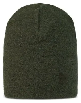 Unisex Buff Merino Wool Khaki Beanie