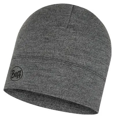 Unisex Buff Midweight Merino Beanie Grey