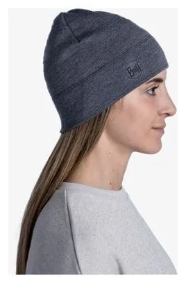 Unisex Buff Midweight Merino Beanie Grey