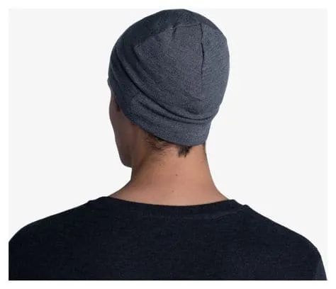 Unisex Buff Midweight Merino Beanie Grey