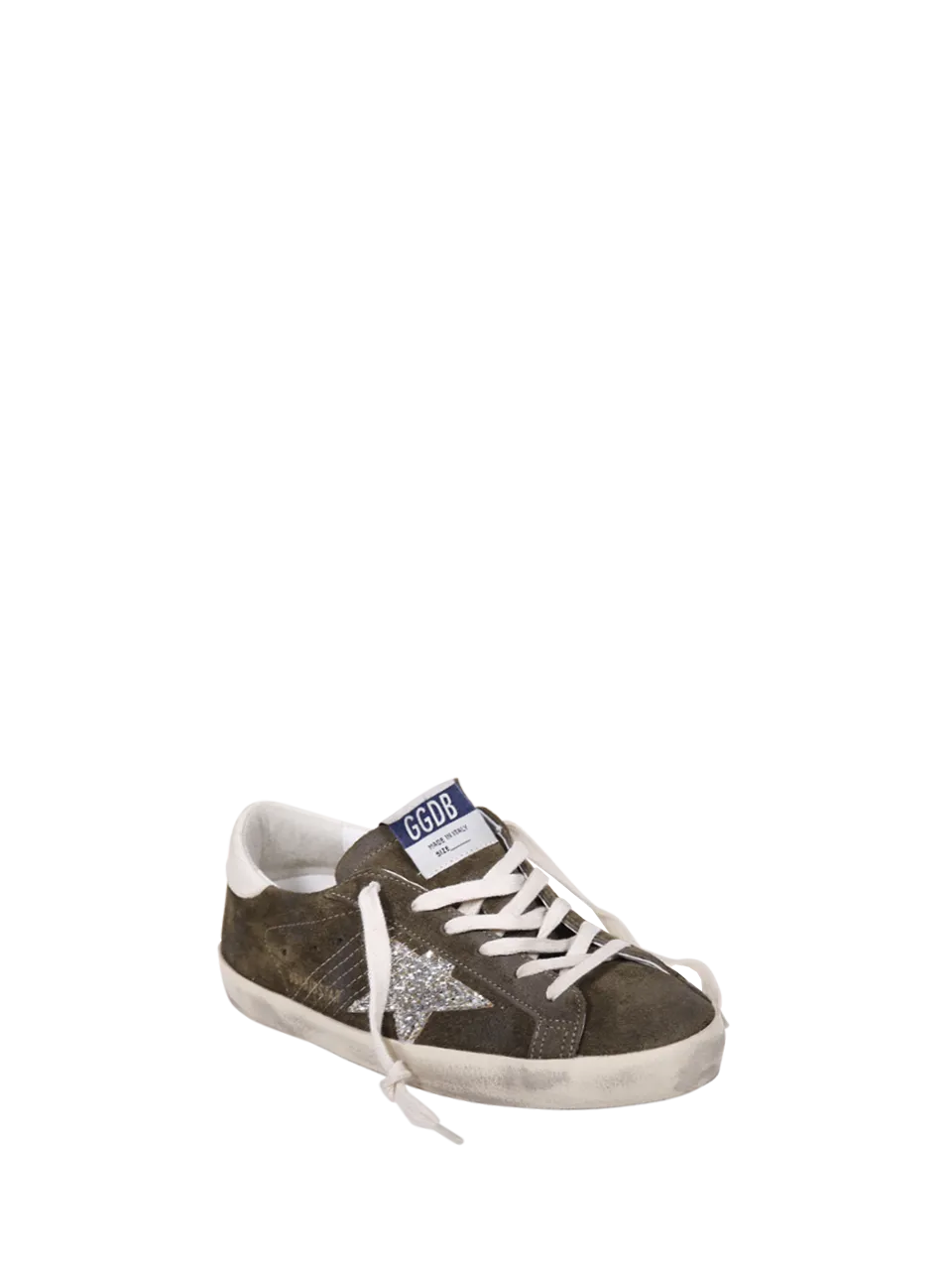 WOMAN GOLDEN GOOSE GREEN COW LEATHER SNEAKER