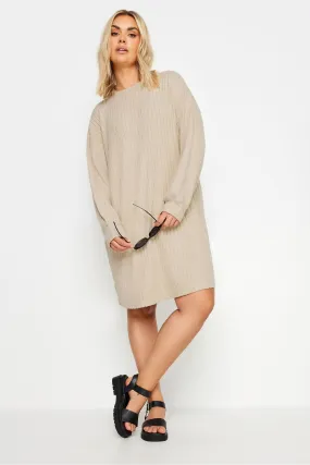 Yours Curve Ribbed Jumper Dress    