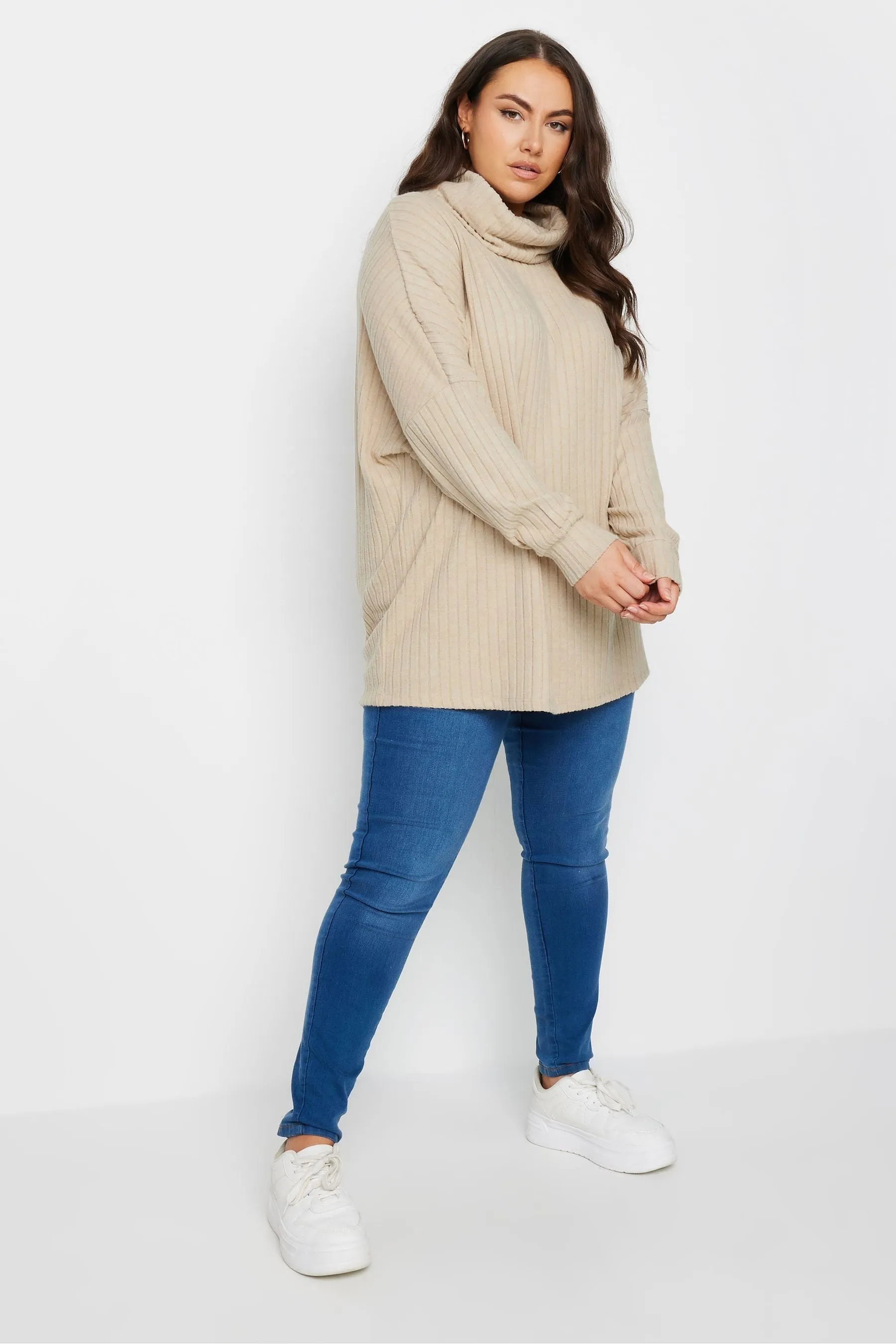 Yours Curve Soft Touch Turtle Neck Jumper    