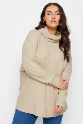 Yours Curve Soft Touch Turtle Neck Jumper    